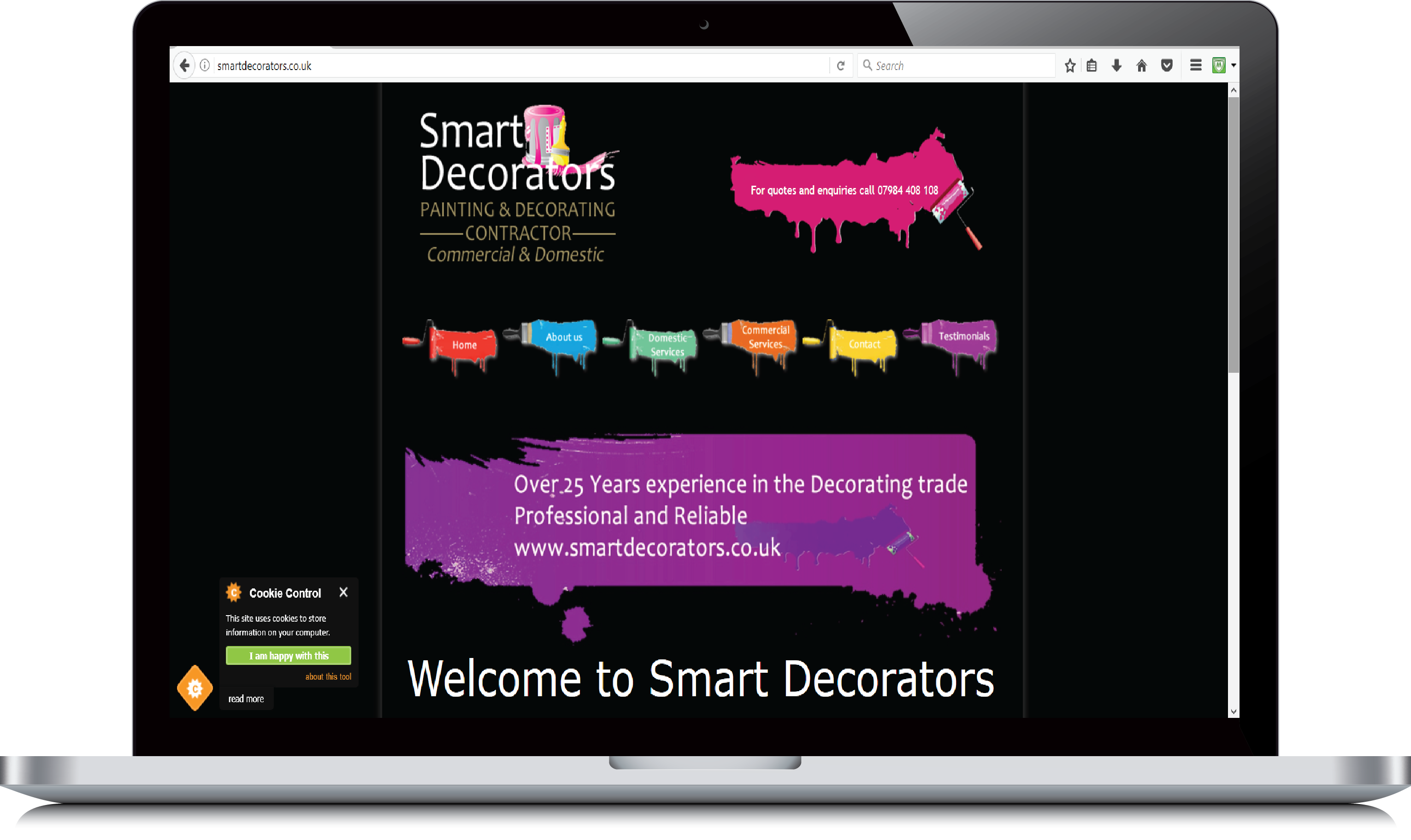 Smart Decorators website example view